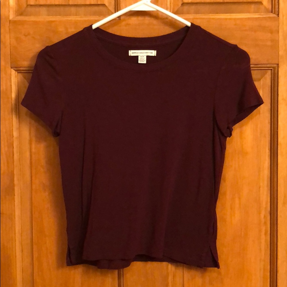 American Eagle Maroon Tee